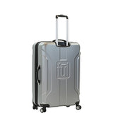 ful Luggage Payload 25in Spinner Rolling Luggage Suitcase, Upright Hard Case, Silver