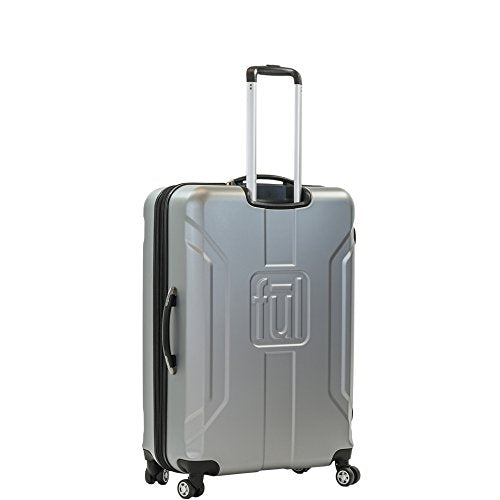 ful Luggage Payload 25in Spinner Rolling Luggage Suitcase, Upright Hard Case, Silver