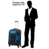 Travelpro Bold 26” Expandable Checked Luggage Spinner, Lightweight, Rugged, Blue/Black