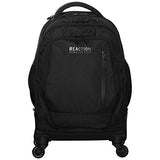Kenneth Cole Reaction 17" Polyester Dual Compartment 4-Wheel Laptop Backpack, Black