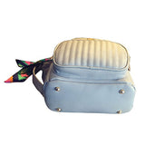 ABage Women's Leather Backpack Purse College School Travel Casual Daypack Handbag, Grey