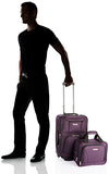 Rockland Luggage 2 Piece Set, Purple, One Size