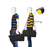 Bison Denim Multipurpose Duffel Bag Weekender Bag Carry On Travel Bag With Strap (Vintage Grey)