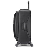 Samsonite Flexis Expandable Softside Checked Luggage With Spinner Wheels, 30 Inch, Jet Black