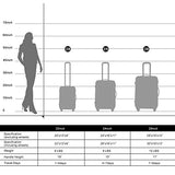 Merax Expandable Luggage Sets with TSA Locks, 3 Piece Lightweight Spinner Suitcase Set (Sky Blue)