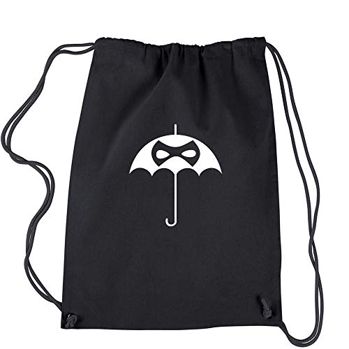 Backpack Umbrella Mask Eyes Black Drawstring Backpack