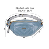ECOSUSI Women Fanny Pack Waist Bag with Adjustable Strap for Working Traveling Casual Outdoor