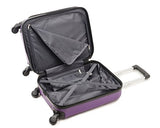 Travelcross Boston Carry On Lightweight Hardshell Spinner Luggage - Purple