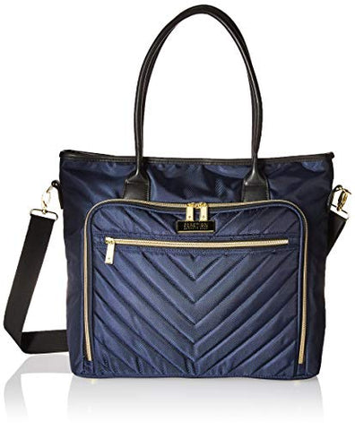 Kenneth Cole Reaction Twill with Quilted Chevron 15” Laptop Tote Navy One Size