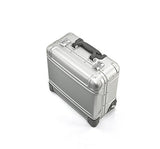 Zero Halliburton Geo Aluminum 3.0 17" Wheeled Travel Briefcase in Silver