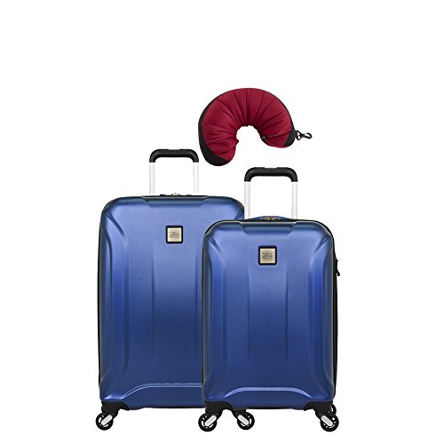 Skyway Nimbus 3.0 | 3-Piece Set | 20" and 24" Expandable Spinners, Travel Pillow (Cobalt Blue)