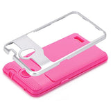 AutumnFall 2-Piece Hard Soft Rubber Impact Armor Case Back Hybrid Cover for ZTE Avid Plus Z828