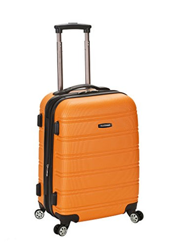 Rockland Luggage Melbourne 20 Inch Expandable Abs Carry On Luggage, Orange, One Size