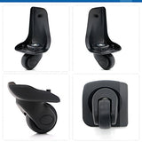 Super Ma 360 Swivel Luggage Mute Wheel Suitcase Replacement Repair Wheels 001 (Back Wheel Pair)