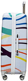 Nicole Miller Rainbow 28" Hard-Sided Luggage Spinner (White)