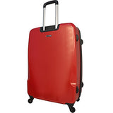 Mia Toro Italy Fibre Di Carbonio Moderno Hardside 28 Inch Spinner Luggage, Red