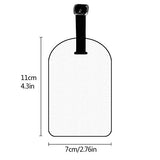 Nicokee Bass Fish Jumping Hook In River Luggage ID Tags Cards Travel ID Label Leather Baggage Airplane Labels