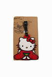 Set Of 3 - Super Cute Kawaii Cartoon Silicone Travel Luggage Id Tag For Bags (Hello Kitty 3)