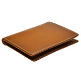 Zlyc Leather Passport Holder Travel Wallet Purse Organizer With Credit Card Slot (Yellow)