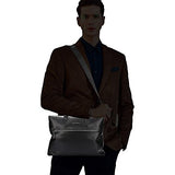 Bison Denim Classic Laptop Shoulder Messenger Bag Handle Bag Briefcase Business Bag Satchel Black