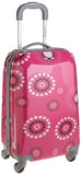 Rockland Luggage 20 Inch Polycarbonate Carry On Luggage, Pink Pearl, One Size