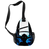 HANDAFA Unisex Manga Single Shoulder Daypack Cosplay Backpack Anime Demon Slayer Sling Backpack(Shade Aoi)
