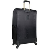 Aimee Kestenberg Women'S 28” Jacquard Python Printed Polyester Expandable 4-Wheel Checked