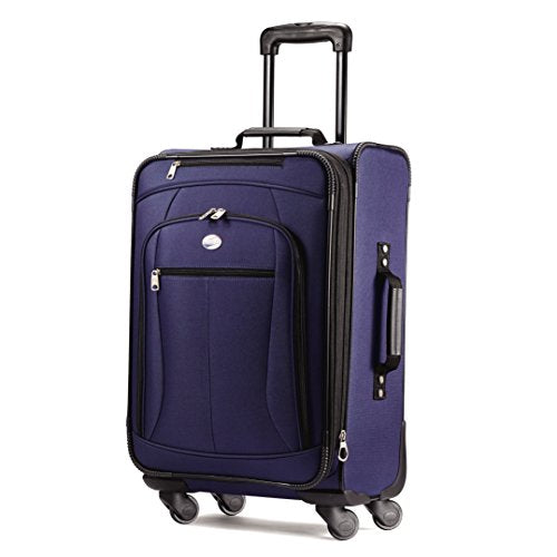 American Tourister Luggage Pop Extra 21" Carry On Spinner Suitcase (21", Navy)