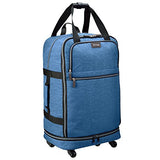 Biaggi Zipsak Micro-Fold Spinner Suitcase- 31-Inch Luggage - As Seen on Shark Tank - Winter Blue