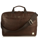 Knomo Luggage Men'S Knomo Brompton Classic Newbury Full Leather Single Zip Brief 15" Briefcase,