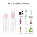 Vitog Travel Bottles Kit, TSA Approved Leak Proof Portable Toiletry Containers Set, Clear BPA Free PET Cosmetic Containers for Lotion, Shampoo, Cream, Soap, Set of 11