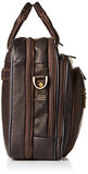 Heritage Travelware Colombian Leather Dual Compartment Top Zip 15.6" Laptop Portfolio, Brown