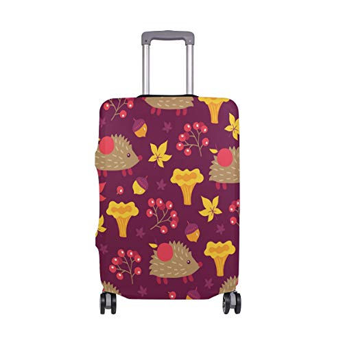 GIOVANIOR Cartoon Hedgehog Cherry Luggage Cover Suitcase Protector Carry On Covers