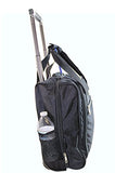 BoardingBlue Rolling Personal Item Under Seat for American, Spirit Frontier Airlines Black w Navy