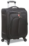 Dejuno Summit Lightweight 3-Piece Spinner Luggage Set, Black