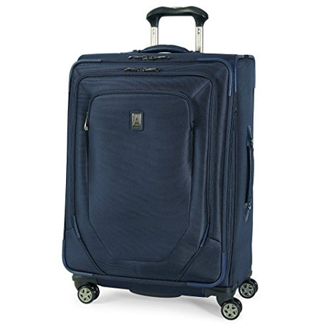 Travelpro Crew 10 25 Inch Expandable Spinner Suiter Suitcase, Navy