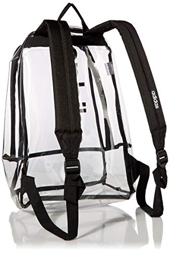 adidas clear backpack Shop adidas Linear Backpack, Black Clear, One – Luggage Factory