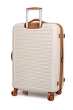 It Luggage Valiant 28" Hardside 8 Wheel Expandable Lightweight Spinner, Cream With Almond Trim