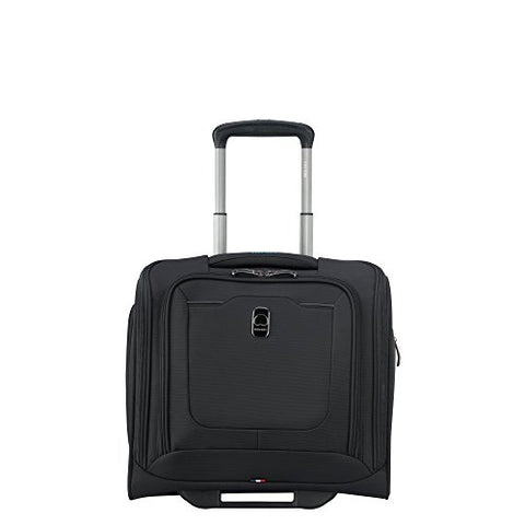 Delsey Luggage Hyperglide 2-Wheel Under-Seater, Black