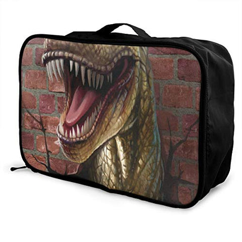 Travel Bags 3D Cute Dinosaur Portable Storage Customized Trolley Handle Luggage Bag