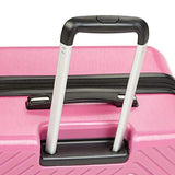 AmazonBasics Geometric Luggage Expandable Suitcase Spinner 28-Inch, Pink