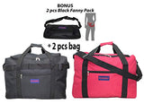 Boardingblue Under Seat 18" Duffel Bag Personal Item for Spirit & Frontier Airlines + Bonus.(Red