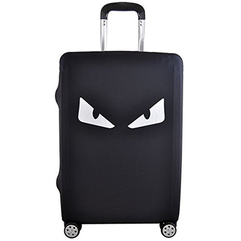 Hojax Washable Luggage Cover Spandex Suitcase Cove Protective Bag Fits 26-28 Inch Luggage White Eye