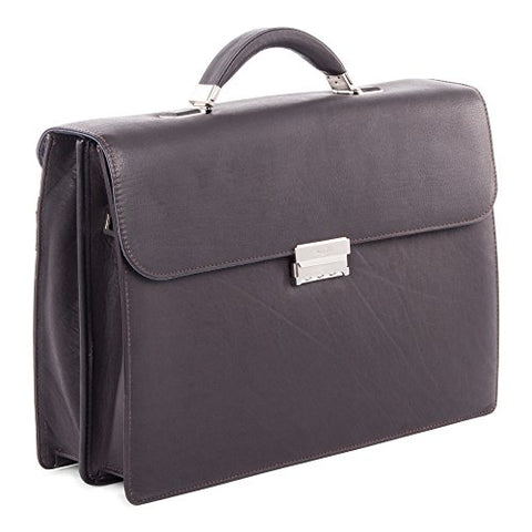 Bugatti Sartoria Medium Top Grain Leather Briefcase, Leather, Brown