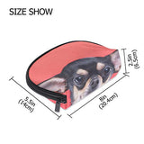 Cosmetic Bag Cute Chihuahua Dog Customized Shell Makeup Bags Organizer Portable Pouch for