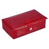 Portable Travel Jewelry Box Case Organizer Holder With Mirror Used To Storage Ring Earring Necklace