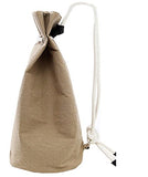Bibitime Bucket Cylindrical Shaped Drawstring Backpack Trip Sack Pack Cinch Canvas Gym String Bag