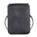 Aibearty 4 Layers Crossbody Cell Phone Pouch Bag Small Tassel Leather Shoulder Purse Wallet