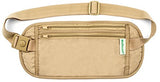 Soft, Comfortable, Premium Quality, Money Belt - Safe RFID Protection, Hidden Waist Stash. (Khaki)