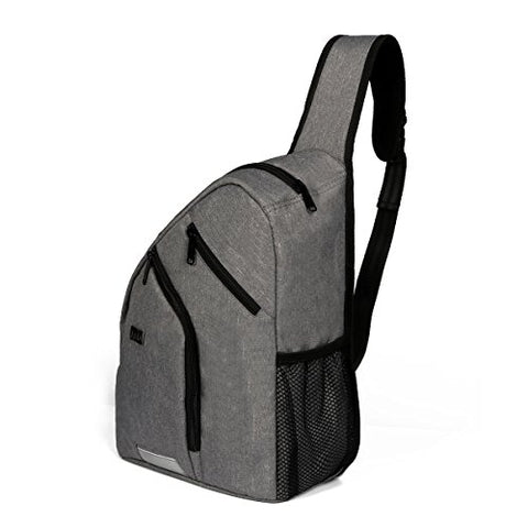Shoulder Backpack Chest Crossbody Bags Large Travel Sling Pack for Men